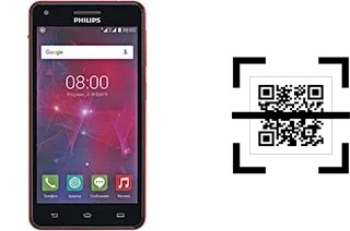 ¿Cómo leer códigos QR en un Philips V377?