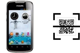 ¿Cómo leer códigos QR en un Philips W635?