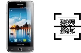 ¿Cómo leer códigos QR en un Philips W736?