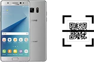 ¿Cómo leer códigos QR en un Samsung Galaxy Note7 (USA)?