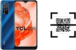 ¿Cómo leer códigos QR en un TCL 205?