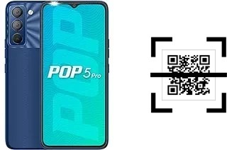 ¿Cómo leer códigos QR en un Tecno Pop 5 Pro?