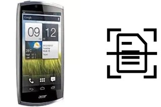 Escanear documento en un Acer CloudMobile S500