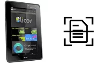 Escanear documento en un Acer Iconia Tab A110