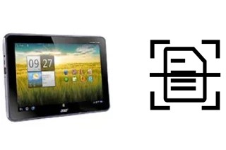 Escanear documento en un Acer Iconia Tab A700