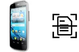 Escanear documento en un Acer Liquid E1