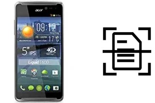 Escanear documento en un Acer Liquid E600