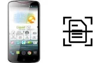 Escanear documento en un Acer Liquid S2