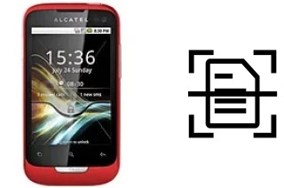 Escanear documento en un alcatel OT-985