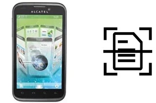 Escanear documento en un alcatel OT-995