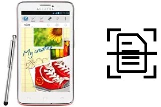 Escanear documento en un alcatel One Touch Scribe Easy