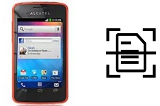 Escanear documento en un alcatel One Touch T'Pop