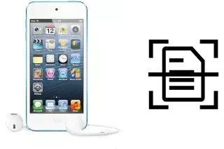 Escanear documento en un Apple iPod touch 5th generation