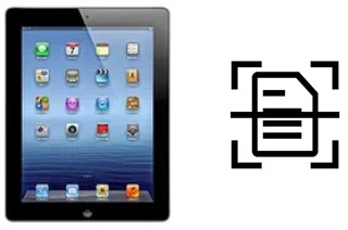 Escanear documento en un Apple iPad 4 Wi-Fi + Cellular