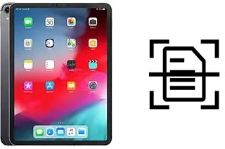 Escanear documento en un Apple iPad Pro 11 (2018)