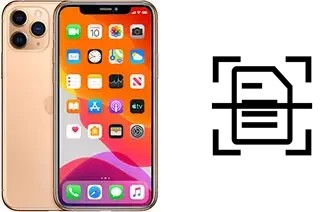 Escanear documento en un Apple iPhone 11 Pro