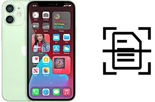 Escanear documento en un Apple iPhone 12 mini