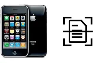 Escanear documento en un Apple iPhone 3GS