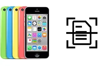 Escanear documento en un Apple iPhone 5c