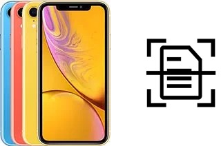 Escanear documento en un Apple iPhone XR