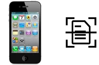 Escanear documento en un Apple iPhone 4 CDMA