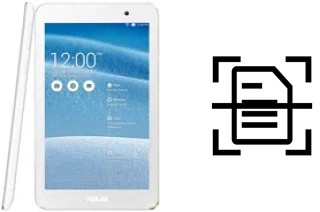 Escanear documento en un Asus Memo Pad 7 ME176C