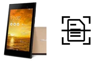 Escanear documento en un Asus Memo Pad 7 ME572C