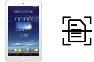 Escanear documento en un Asus Memo Pad 8 ME180A