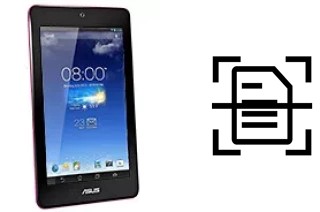 Escanear documento en un Asus Memo Pad HD7 16 GB