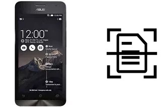 Escanear documento en un Asus Zenfone 5 A500CG (2014)