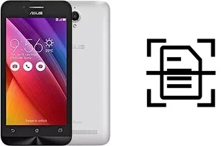 Escanear documento en un Asus Zenfone Go T500