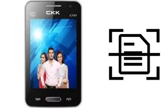 Escanear documento en un CKK-mobile CKK mobile C707