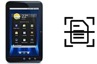 Escanear documento en un Dell Streak 7