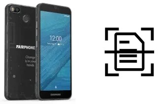 Escanear documento en un Fairphone 3