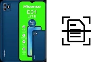 Escanear documento en un HiSense E31 LITE