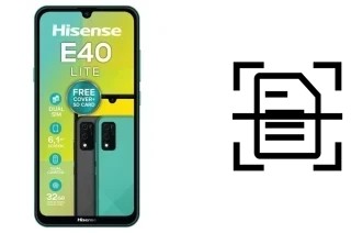 Escanear documento en un HiSense E40 LITE