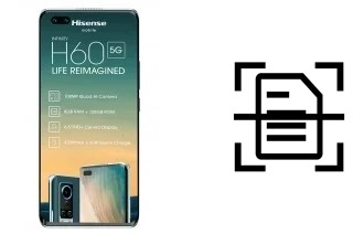 Escanear documento en un HiSense H60 5G