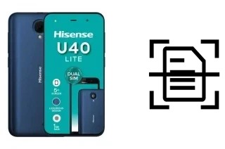 Escanear documento en un HiSense U40 Lite