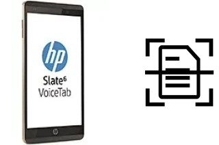 Escanear documento en un HP Slate6 VoiceTab