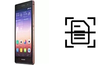 Escanear documento en un Huawei Ascend P7 Sapphire Edition