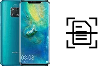 Escanear documento en un Huawei Mate 20 Pro