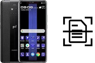 Escanear documento en un Huawei Mate 20 RS Porsche Design