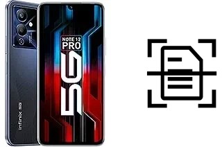 Escanear documento en un Infinix Note 12 Pro 5G