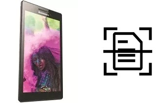 Escanear documento en un Lenovo Tab 2 A7-10