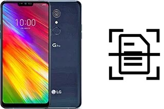 Escanear documento en un LG G7 Fit