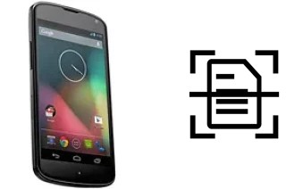 Escanear documento en un LG Nexus 4 E960