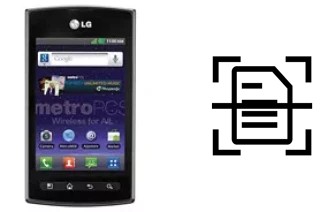 Escanear documento en un LG Optimus M+ MS695