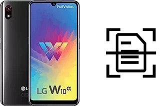 Escanear documento en un LG W10 Alpha