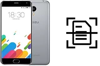 Escanear documento en un Meizu M1 Metal