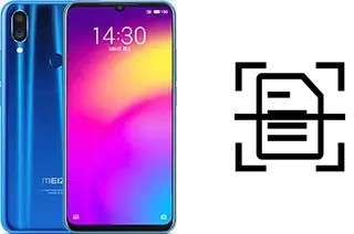 Escanear documento en un Meizu Note 9